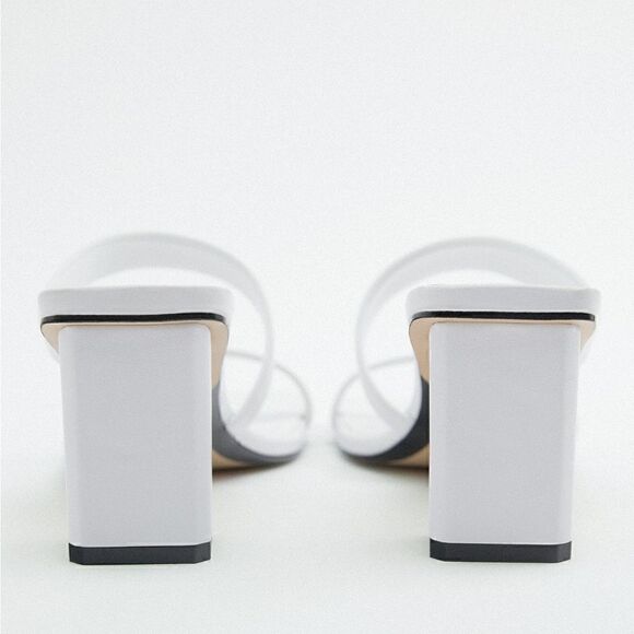 ZARA GENUINE LEATHER STRAPPY SANDALS - Picture 6 of 6